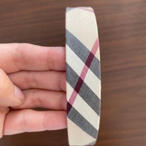NEW Authentic Burberry Headband plaid tan/black